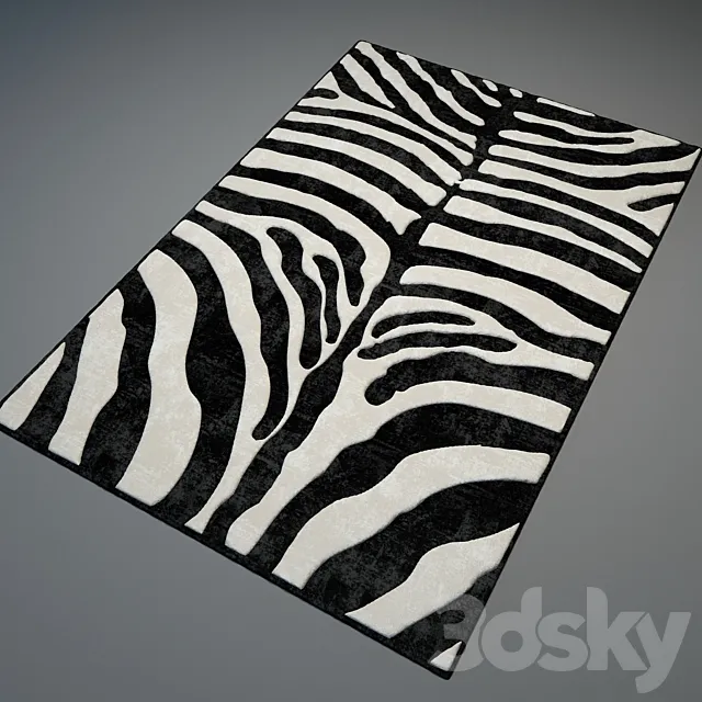 Modern carpet №4 3D Model