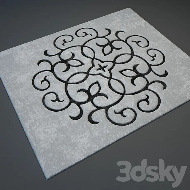 Modern carpet №6 3D Model