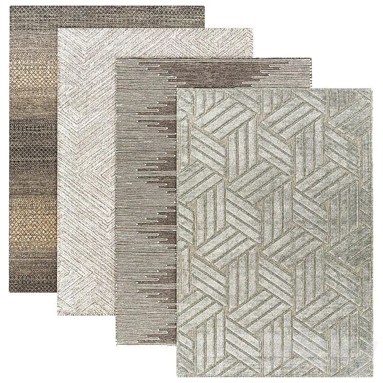 Modern carpets 3D Model Free