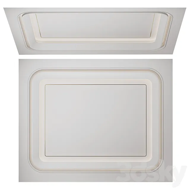 Modern ceiling 1 3D Model