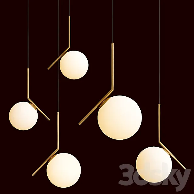 Modern chandelier lighting 3D Model