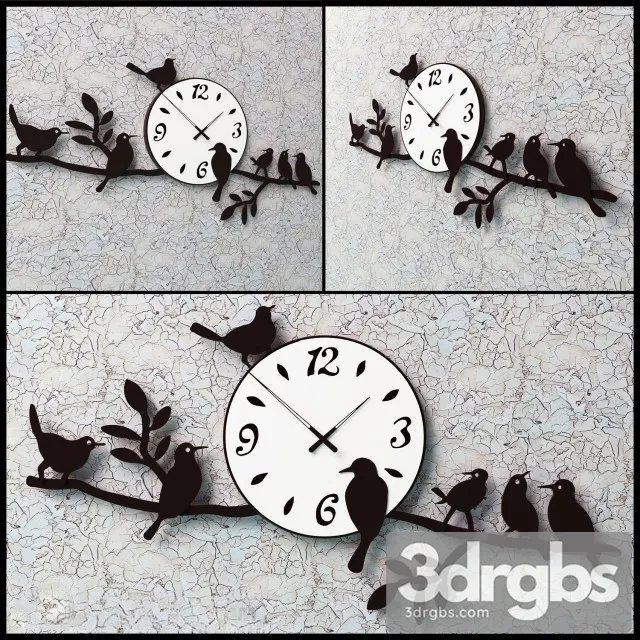 Modern Clock 14 3D Model Download