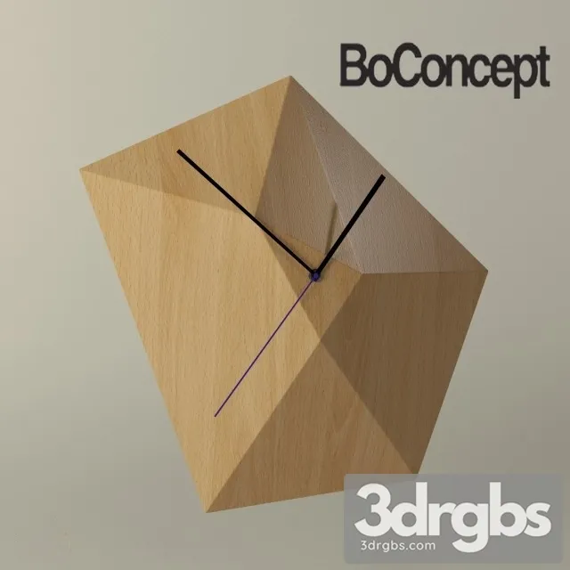 Modern Clock 8 3D Model Free