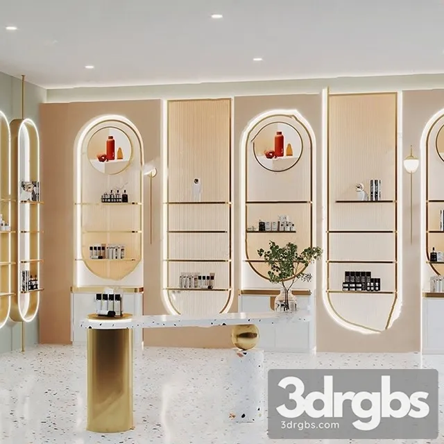 Modern Cosmetic Store 4 3D Model Free