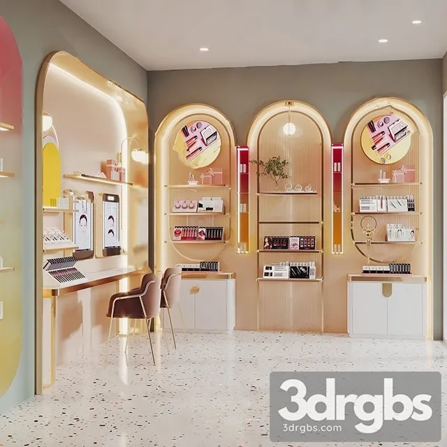 Modern Cosmetic Store 5 3D Model Free