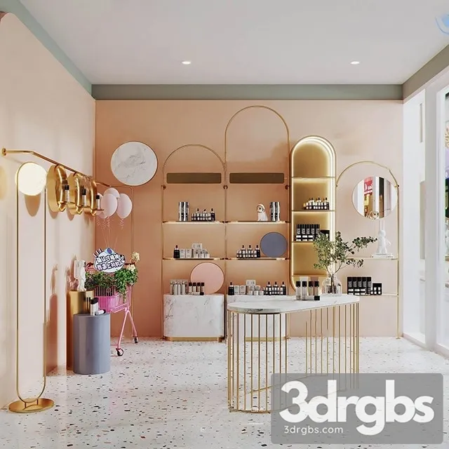 Modern Cosmetic Store 6 3D Model Free