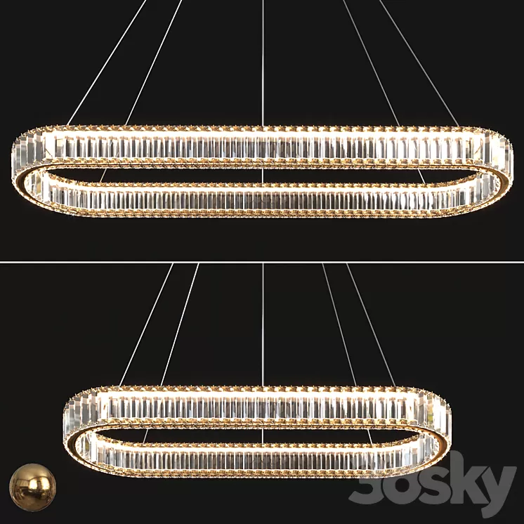 Modern Crystal Long Chandelier