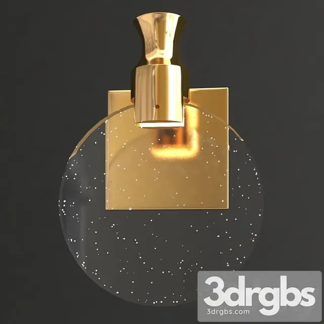 Modern Crystal Wall Lamp 2 3D Model Free