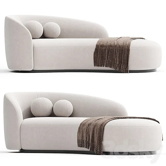 Modern Curved Sofa | Eichholtz Bernd 3D Model