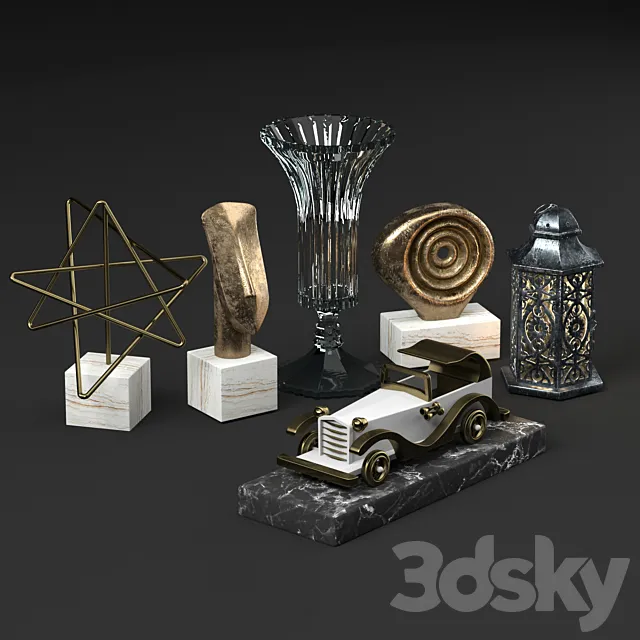 Modern Decorative Objects 3DModel