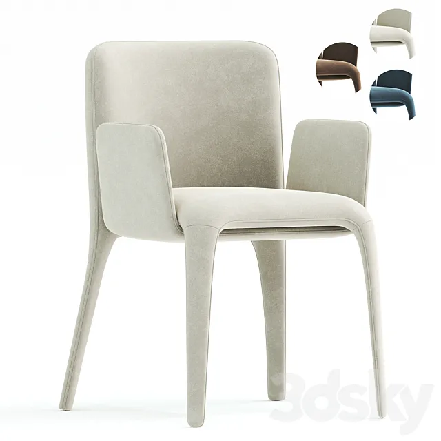modern dining chair 3D Model