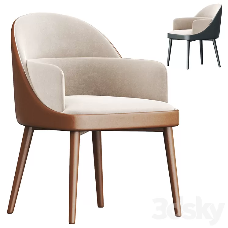modern dining chair 3D Model