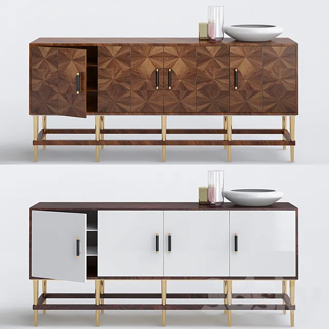 Modern Dining Room Buffets 3D Model