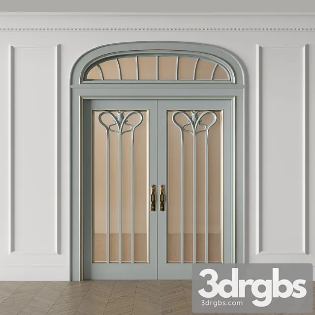 Modern door 3D Model Free