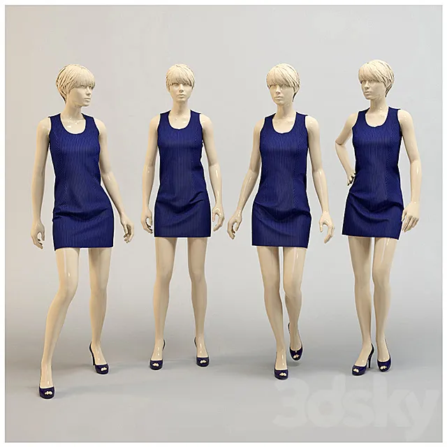 Modern dress. 3DModel