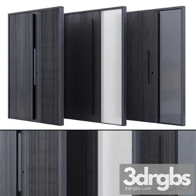 Modern entrance door 3D Model Free