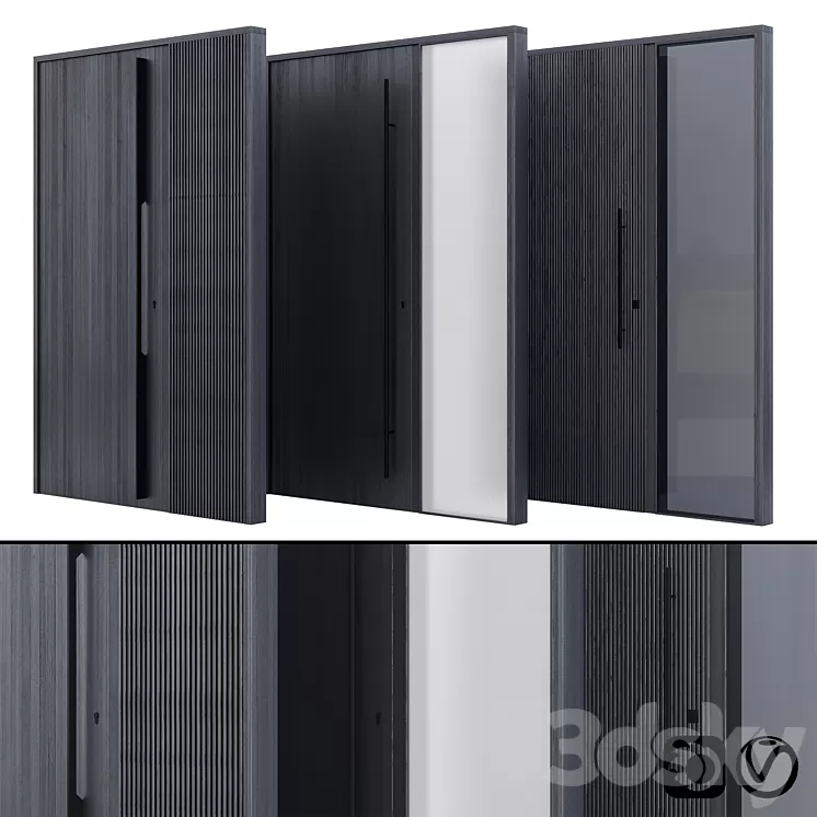 Modern entrance door 3D Model