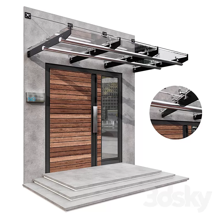 MODERN ENTRANCE NO5 3D Model