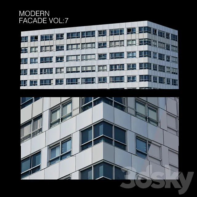 Modern facade_vol7 3DModel
