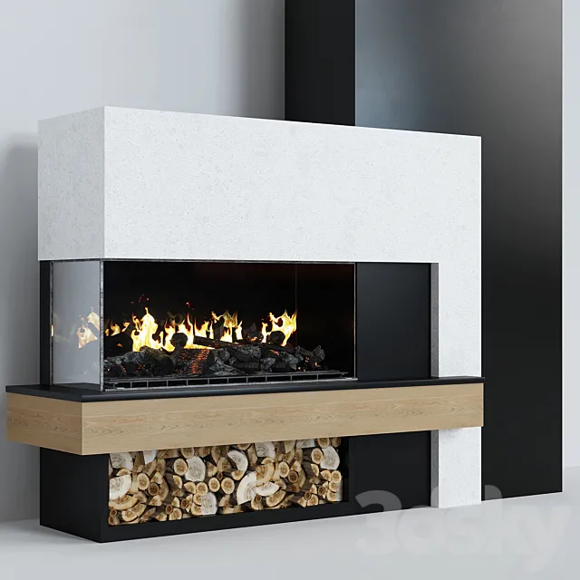 Modern fireplace 7 Free Download