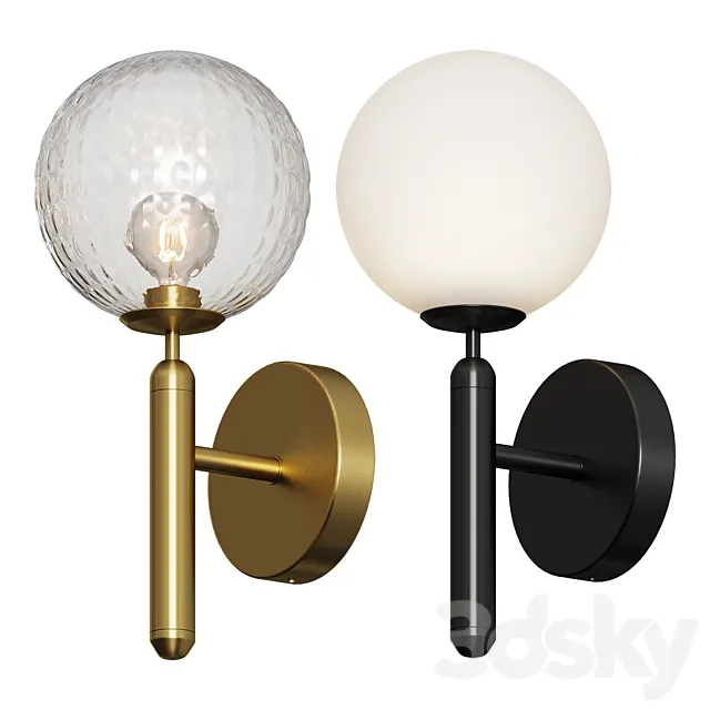 Modern Glass Ball Led Wall Lamp Free Download