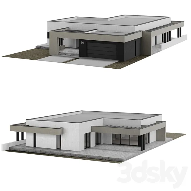 Modern House 003 3D Model