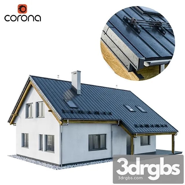 Modern house 01 3D Model Free