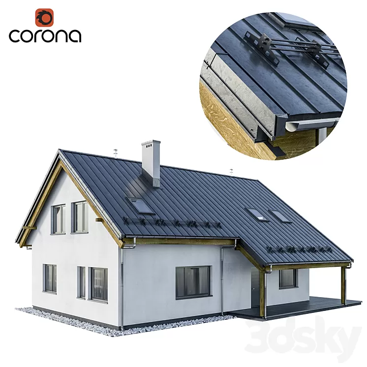 Modern house 01 3D Model