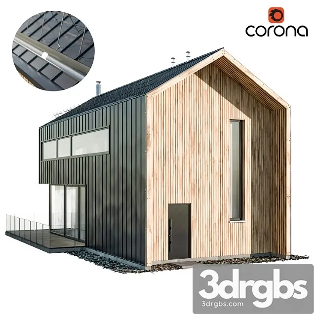 Modern house 05 3D Model Download