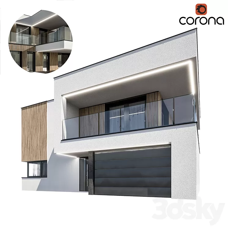 Modern house 05 3D Model