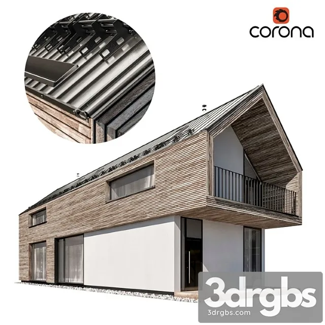 Modern house 07 3D Model Free