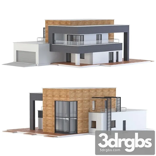 Modern House 1 3D Model Free