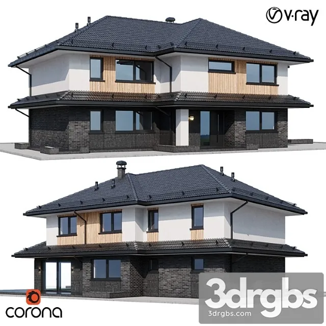 Modern House 24 3D Model Download