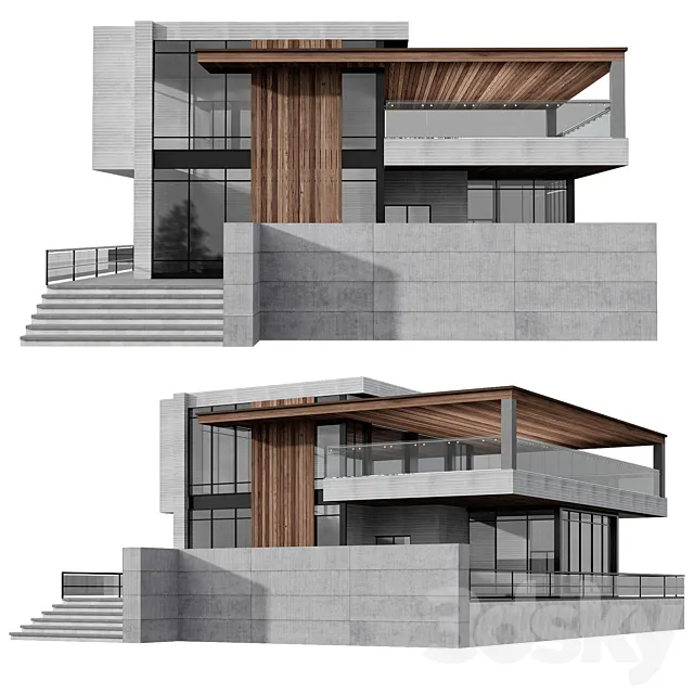 Modern House No19 3D Model