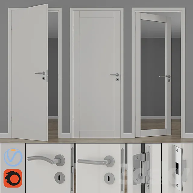 Modern interior doors unique 01L GW01L EASY GW Free Download