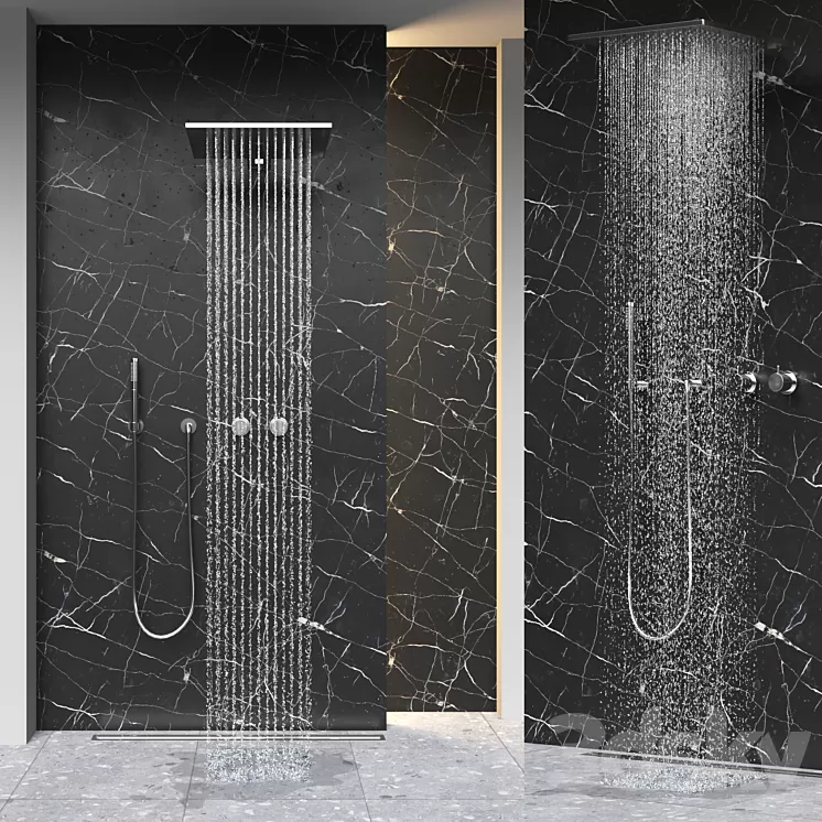 modern interior shower (fantini) 3D Model Free