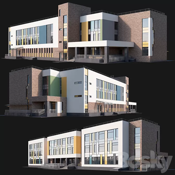 Modern kindergarten 3D Model