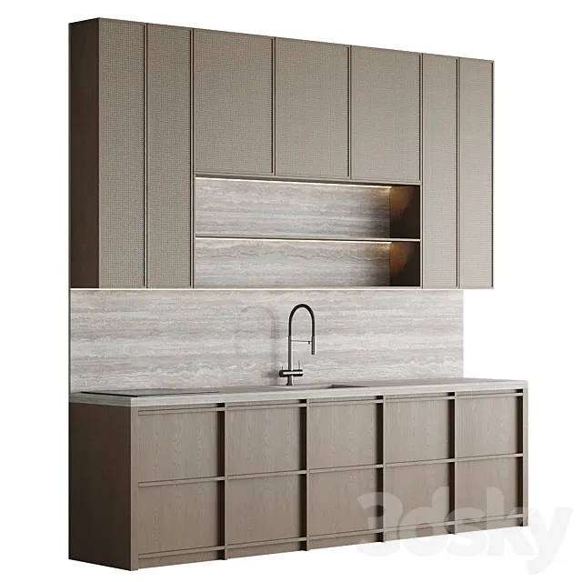 Modern kitchen 016 3D Model