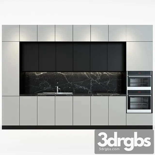 Modern kitchen  02 3D Model Free