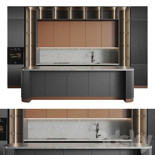 Modern Kitchen 1 3D Model