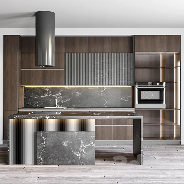Modern kitchen 1 3D Model