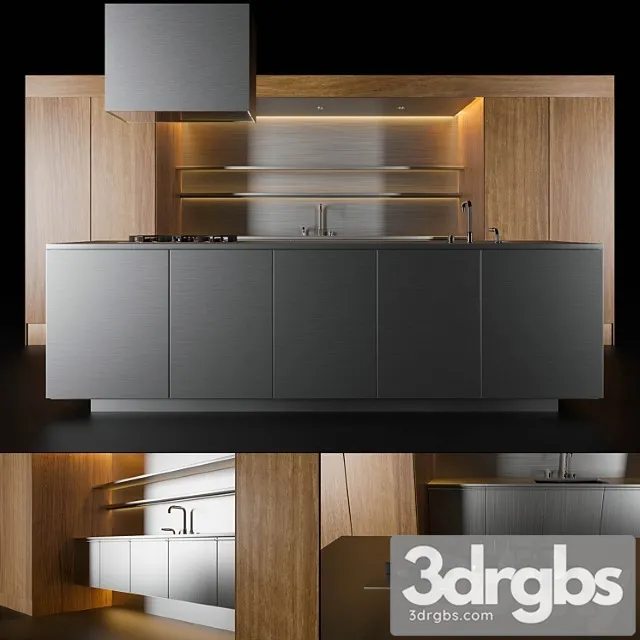Modern kitchen 1 3D Model Free