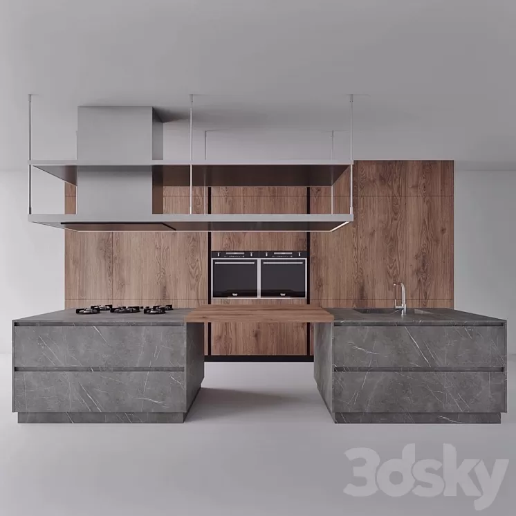 Modern kitchen 3D Model