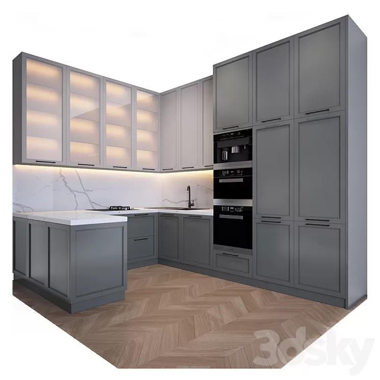 Modern kitchen 3D Model