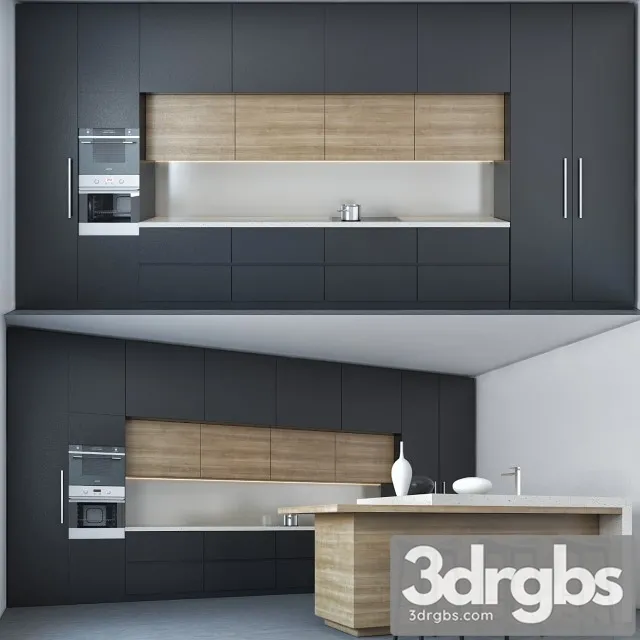 Modern Kitchen 3D Model Free