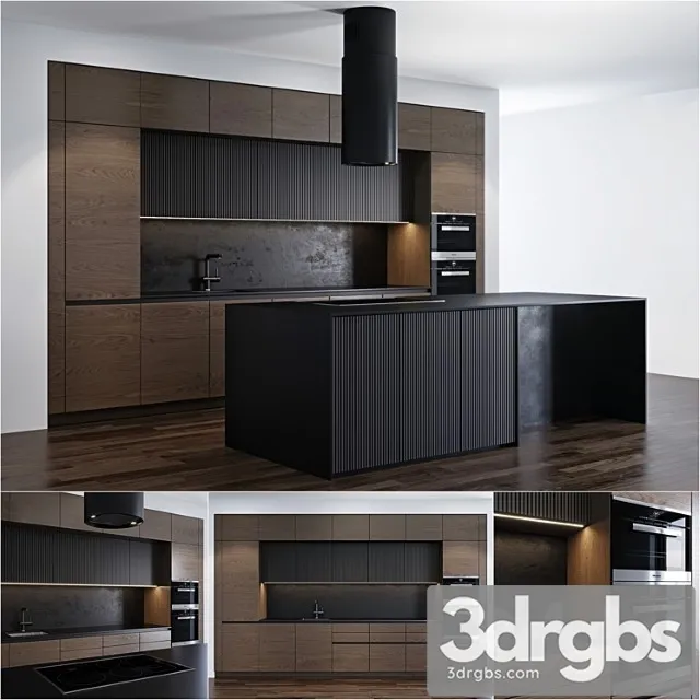 Modern kitchen 4 3D Model Free