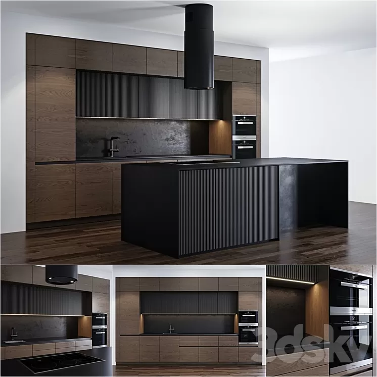 Modern kitchen 4 3D Model