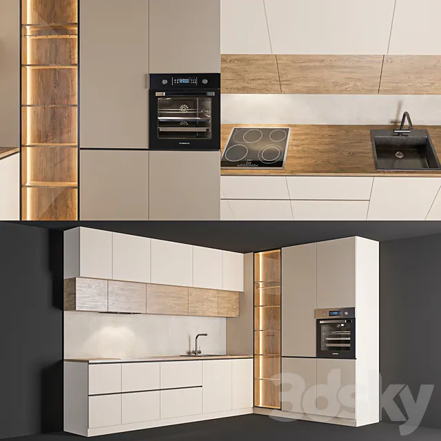 Modern Kitchen 42 3D Model