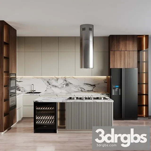 Modern Kitchen 46 3D Model Free