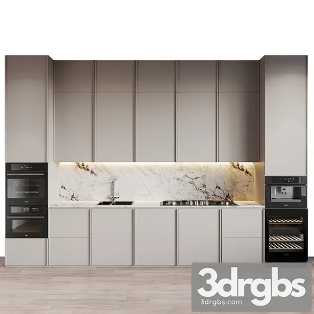 Modern Kitchen 47 3D Model Free